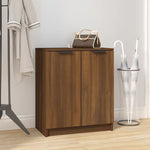 ZNTS Shoe Cabinet Brown Oak 59x35x70 cm Engineered Wood 817104
