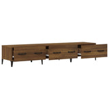 ZNTS TV Cabinet Brown Oak 150x34,5x30 cm Engineered Wood 817512