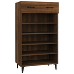 ZNTS Shoe Cabinet Brown Oak 60x35x105 cm Engineered Wood 817560