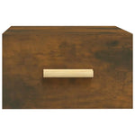 ZNTS Wall-mounted Bedside Cabinets 2 pcs Smoked Oak 35x35x20 cm 817574