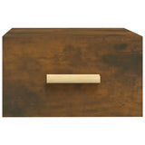 ZNTS Wall-mounted Bedside Cabinets 2 pcs Smoked Oak 35x35x20 cm 817574
