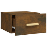 ZNTS Wall-mounted Bedside Cabinets 2 pcs Smoked Oak 35x35x20 cm 817574