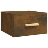 ZNTS Wall-mounted Bedside Cabinets 2 pcs Smoked Oak 35x35x20 cm 817574