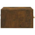 ZNTS Wall-mounted Bedside Cabinets 2 pcs Smoked Oak 35x35x20 cm 817574