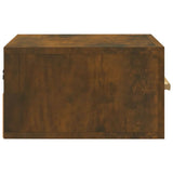 ZNTS Wall-mounted Bedside Cabinets 2 pcs Smoked Oak 35x35x20 cm 817574