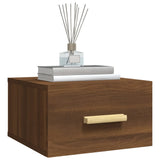 ZNTS Wall-mounted Bedside Cabinets 2 pcs Brown Oak 35x35x20 cm 817578
