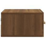 ZNTS Wall-mounted Bedside Cabinets 2 pcs Brown Oak 35x35x20 cm 817578