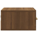 ZNTS Wall-mounted Bedside Cabinets 2 pcs Brown Oak 35x35x20 cm 817578