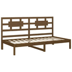 ZNTS Day Bed Honey Brown 80x200 cm Solid Wood Pine 3107943