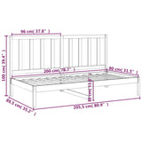 ZNTS Day Bed Honey Brown 80x200 cm Solid Wood Pine 3107943