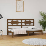 ZNTS Day Bed Honey Brown 80x200 cm Solid Wood Pine 3107943