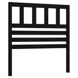 ZNTS Pull-out Day Bed Black 2x cm Solid Wood Pine 3108946