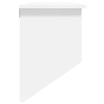 ZNTS Wall-mounted Coat Rack White Engineered Wood and Natural Rattan 345651