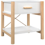 ZNTS Bedside Tables 2pcs White 42x38x45 cm Engineered Wood 345655