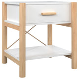ZNTS Bedside Tables 2pcs White 42x38x45 cm Engineered Wood 345655
