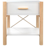 ZNTS Bedside Tables 2pcs White 42x38x45 cm Engineered Wood 345655