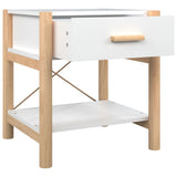 ZNTS Bedside Tables 2pcs White 42x38x45 cm Engineered Wood 345655