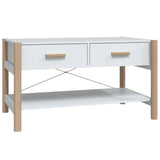 ZNTS Coffee Table White 82x48x45 cm Engineered Wood 345663