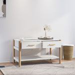 ZNTS Coffee Table White 82x48x45 cm Engineered Wood 345663
