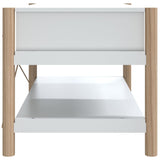 ZNTS Coffee Table White 82x48x45 cm Engineered Wood 345663