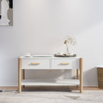 ZNTS Coffee Table White 82x48x45 cm Engineered Wood 345663
