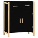 ZNTS Sideboard Black 62x38x75 cm Engineered Wood 345676