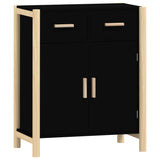 ZNTS Sideboard Black 62x38x75 cm Engineered Wood 345676