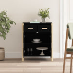 ZNTS Sideboard Black 62x38x75 cm Engineered Wood 345676