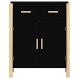 ZNTS Sideboard Black 62x38x75 cm Engineered Wood 345676