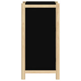 ZNTS Sideboard Black 62x38x75 cm Engineered Wood 345676