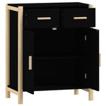 ZNTS Sideboard Black 62x38x75 cm Engineered Wood 345676
