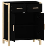 ZNTS Sideboard Black 62x38x75 cm Engineered Wood 345676