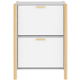 ZNTS Shoe Cabinet White 57.5x33x80 cm Engineered Wood 345684