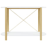 ZNTS Console Table White 110x38x75 cm Engineered Wood 345690