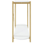 ZNTS Console Table White 110x38x75 cm Engineered Wood 345690