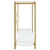 ZNTS Console Table White 110x38x75 cm Engineered Wood 345690