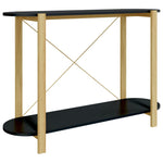 ZNTS Console Table Black 110x38x75 cm Engineered Wood 345691
