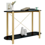 ZNTS Console Table Black 110x38x75 cm Engineered Wood 345691
