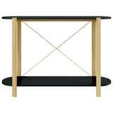 ZNTS Console Table Black 110x38x75 cm Engineered Wood 345691