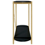 ZNTS Console Table Black 110x38x75 cm Engineered Wood 345691