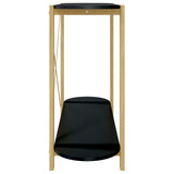 ZNTS Console Table Black 110x38x75 cm Engineered Wood 345691