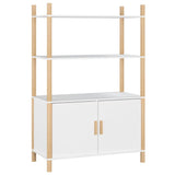 ZNTS Highboard White 80x40x121 cm Engineered Wood 345699
