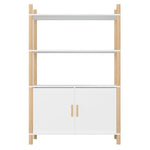 ZNTS Highboard White 80x40x121 cm Engineered Wood 345699