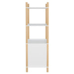 ZNTS Highboard White 80x40x121 cm Engineered Wood 345699