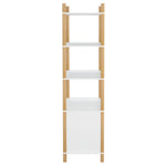 ZNTS Highboard White 80x40x153 cm Engineered Wood 345702