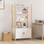 ZNTS Highboard White 80x40x153 cm Engineered Wood 345702