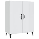 ZNTS Highboard High Gloss White 70x34x180 cm Engineered Wood 3114680