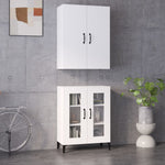 ZNTS Highboard White 69.5x34x180 cm Engineered Wood 3114692