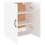 ZNTS Highboard White 69.5x34x180 cm Engineered Wood 3114692