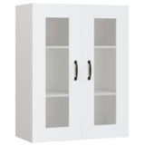 ZNTS Highboard White 69.5x34x180 cm Engineered Wood 3114852